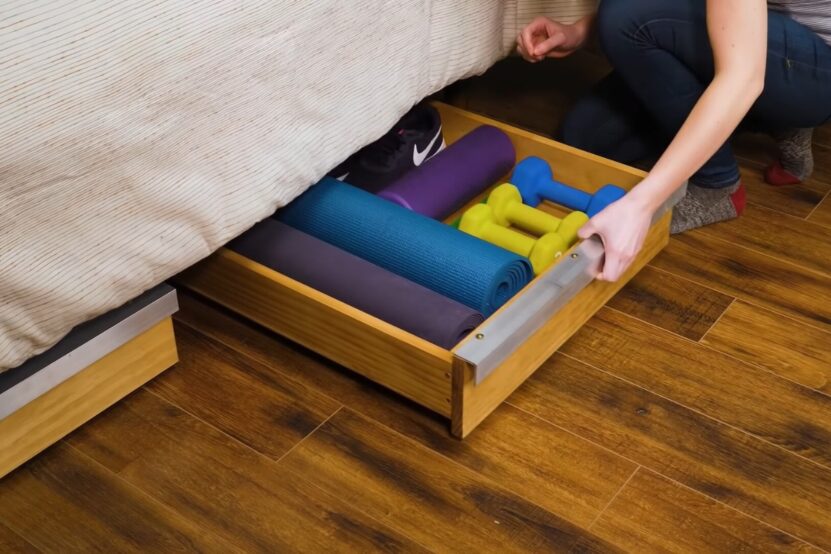 Rolling Drawers Under Bed Storage