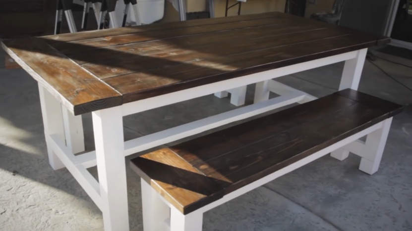 Reclaimed Wood Patio Farm Table