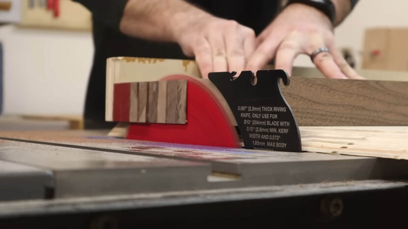 Trim edges using a stone circular saw